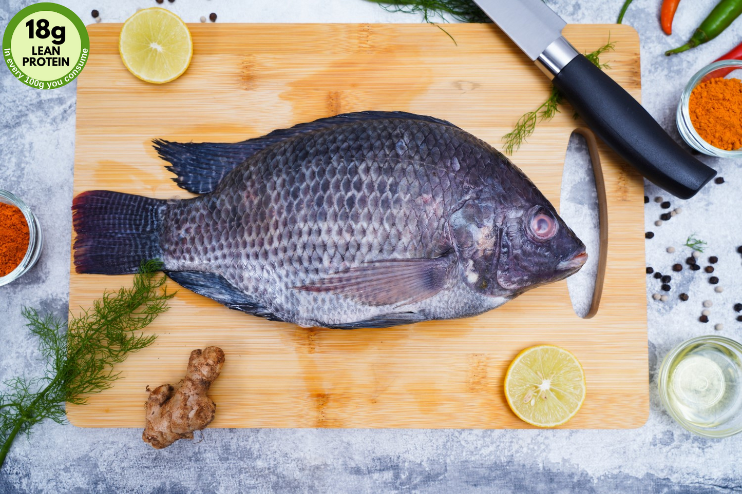 Tilapia Fish Cubes – (500 gm)